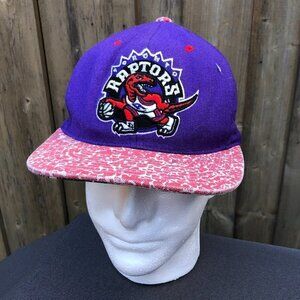 Vintage 90s Mitchell & Ness Embroidered Toronto Raptors Hat